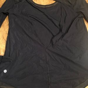 Lululemon long sleeve open back too